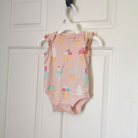 3/$15 Gap baby girl ice cream onesie size 3-6 m - Picture 1 of 4